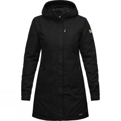 Parka Fjallraven Kiruna Padded Mujer - Negras - Chile EAJ601357